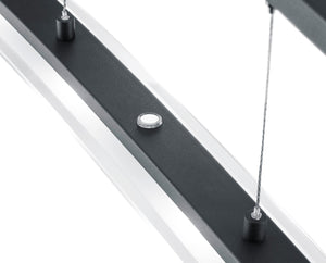 Lampada a Sospensione da Interno a LED in Metallo Nero Opaco