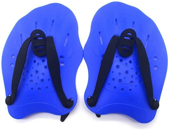 Attrezio per nuoto - Paddello leggero - Paddello manuale - Allenamento - Cintura regolabile - Materiale siliconizzato - Fori di scarico - Aiuto per nuoto