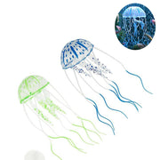 Trade Shop - Decorazione Medusa In Silicone Per Acquario Dolce E Marino Fluorescente Pesci -