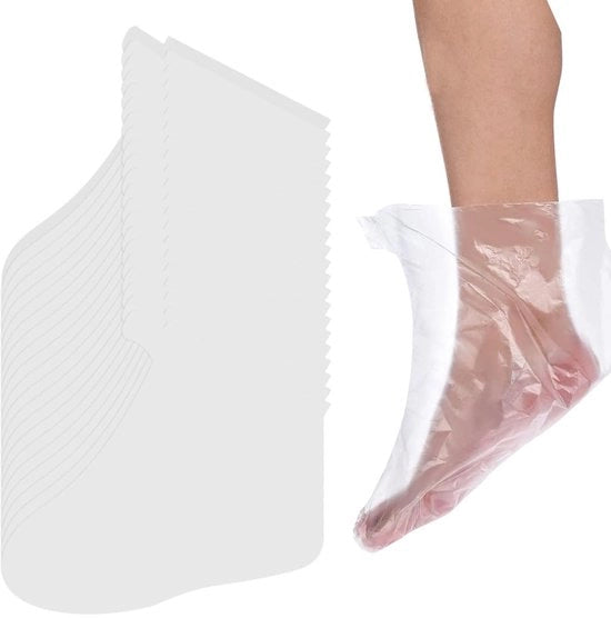 Sokketteggiature da 200 pezzi - Materiale PE resistente allo sfregamento - Calzamaglie per piedi - Cintura di sigillatura - Durissime - Facili da utilizzare - Sokkette per piedi