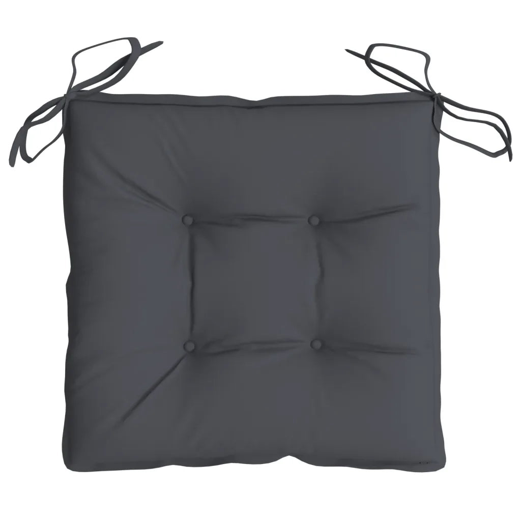 Cuscini per Sedia 4 pz Antracite 40x40x7 cm in Tessuto Oxford