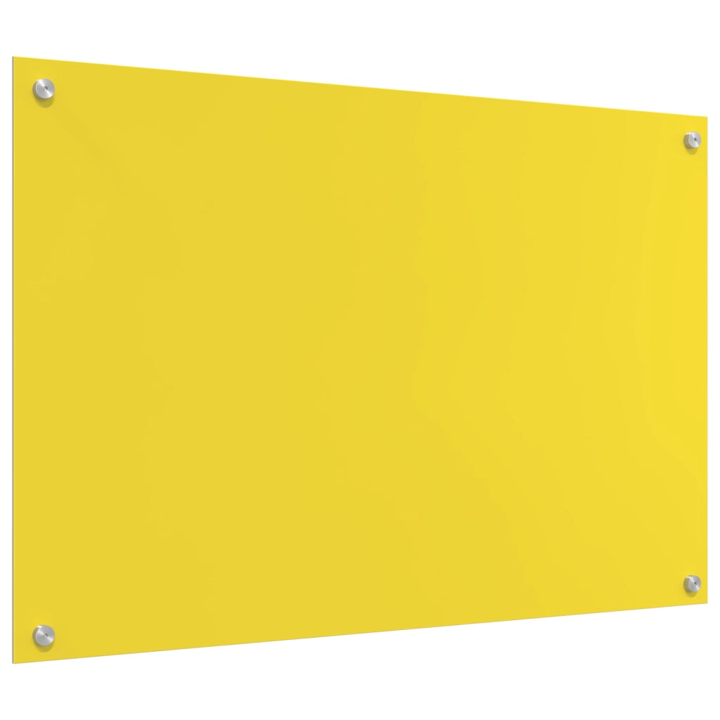 Splashback cucina  Giallo 90x60x0,6 cm in vetro temperato