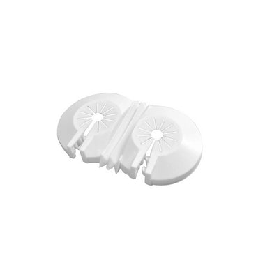ROSETTA MATERIALE PLASTICO UNIVERSALE DOPPIA- Diam. 10-22 mm- DK- pezzi 1