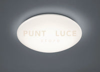 POLLUX PLAFONIERA LED 12W 1160lm, 3000K CON SENSORE DI MOVIMENTO DIFFUSORE METACRILATO BIANCO IP44 D. 27CM