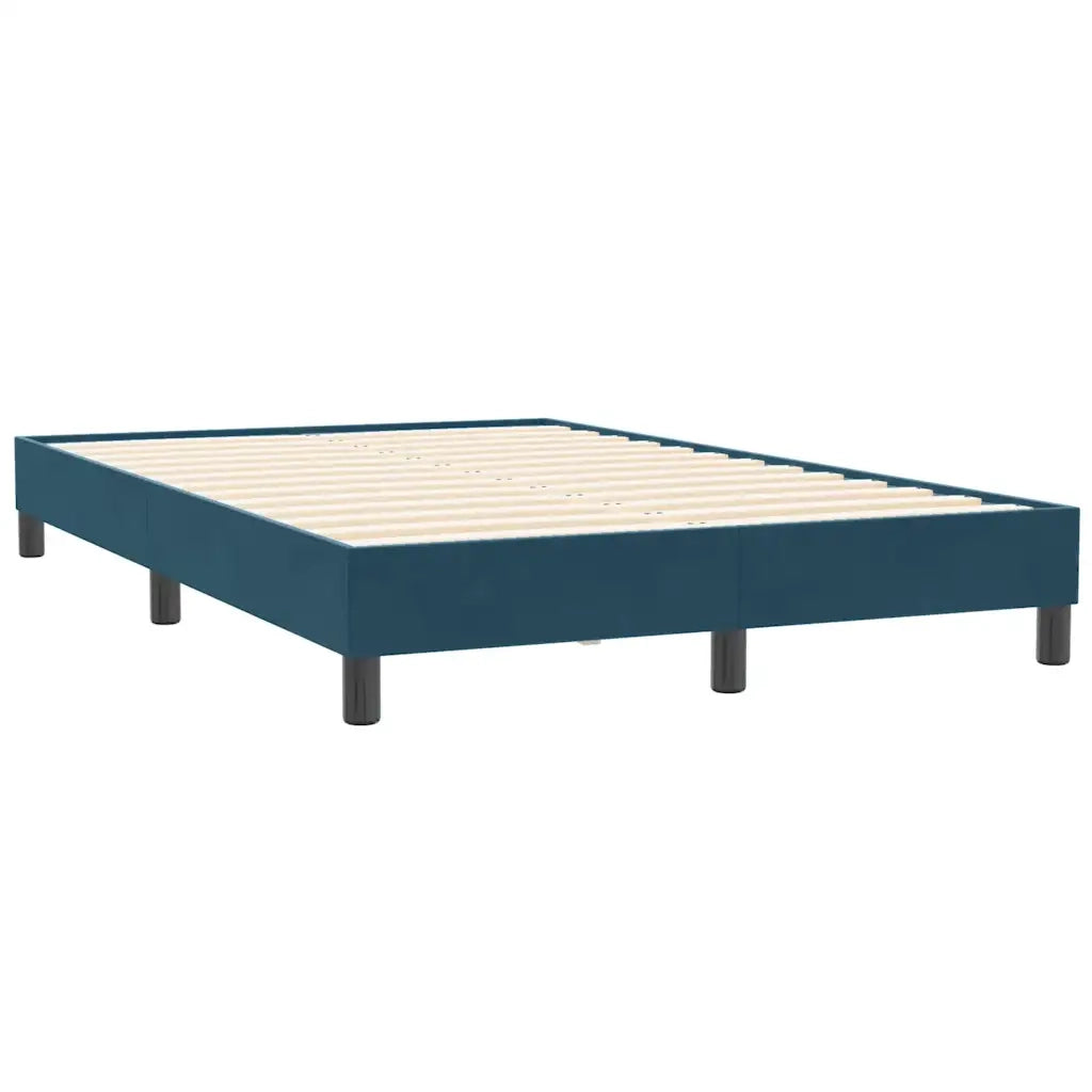 Giroletto senza Materasso-Struttura Letto Blu Scuro 120x210 cm Velluto