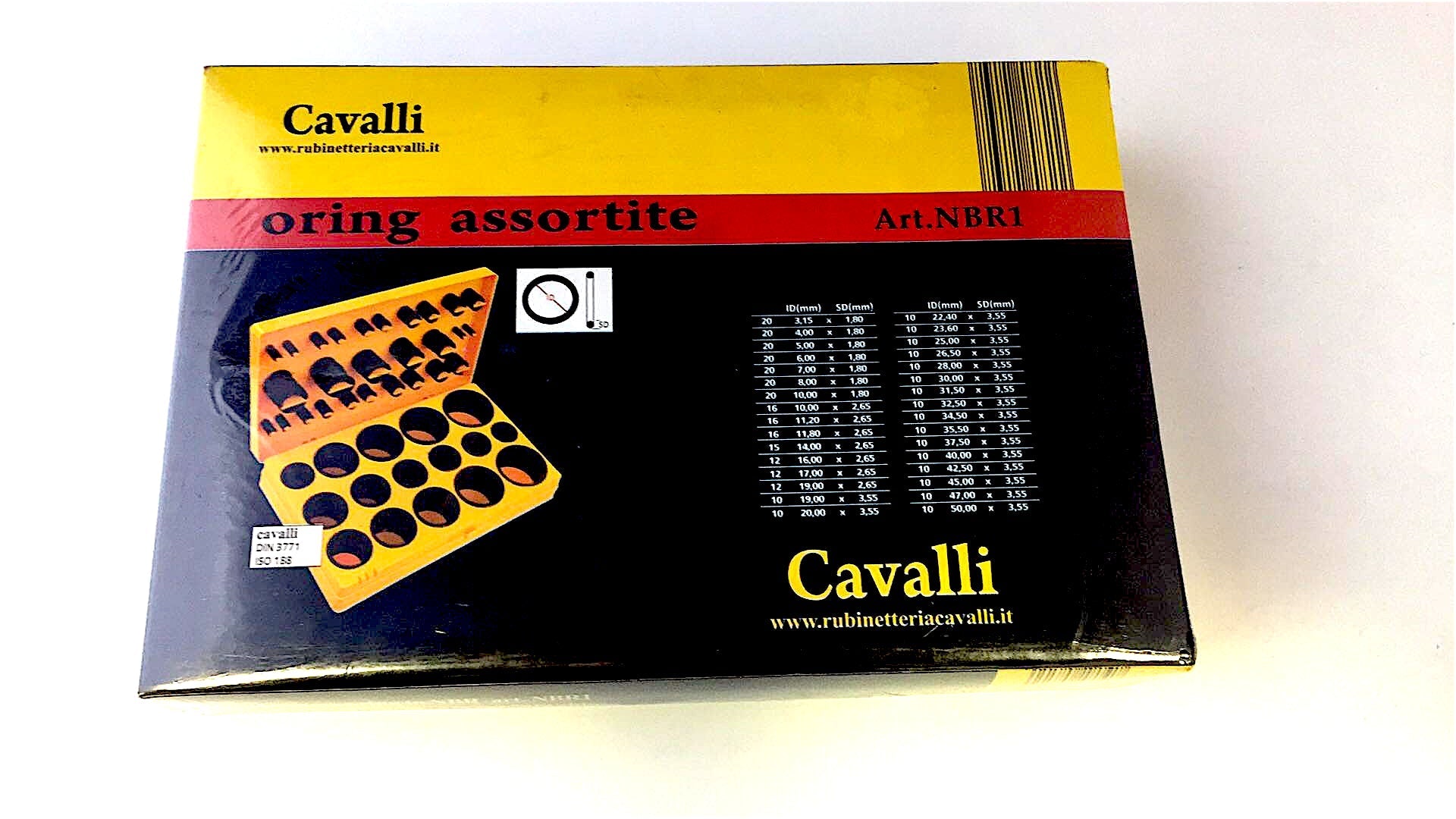 Confezione cassetta con ricambi per Guarnizioni, di diverse misure