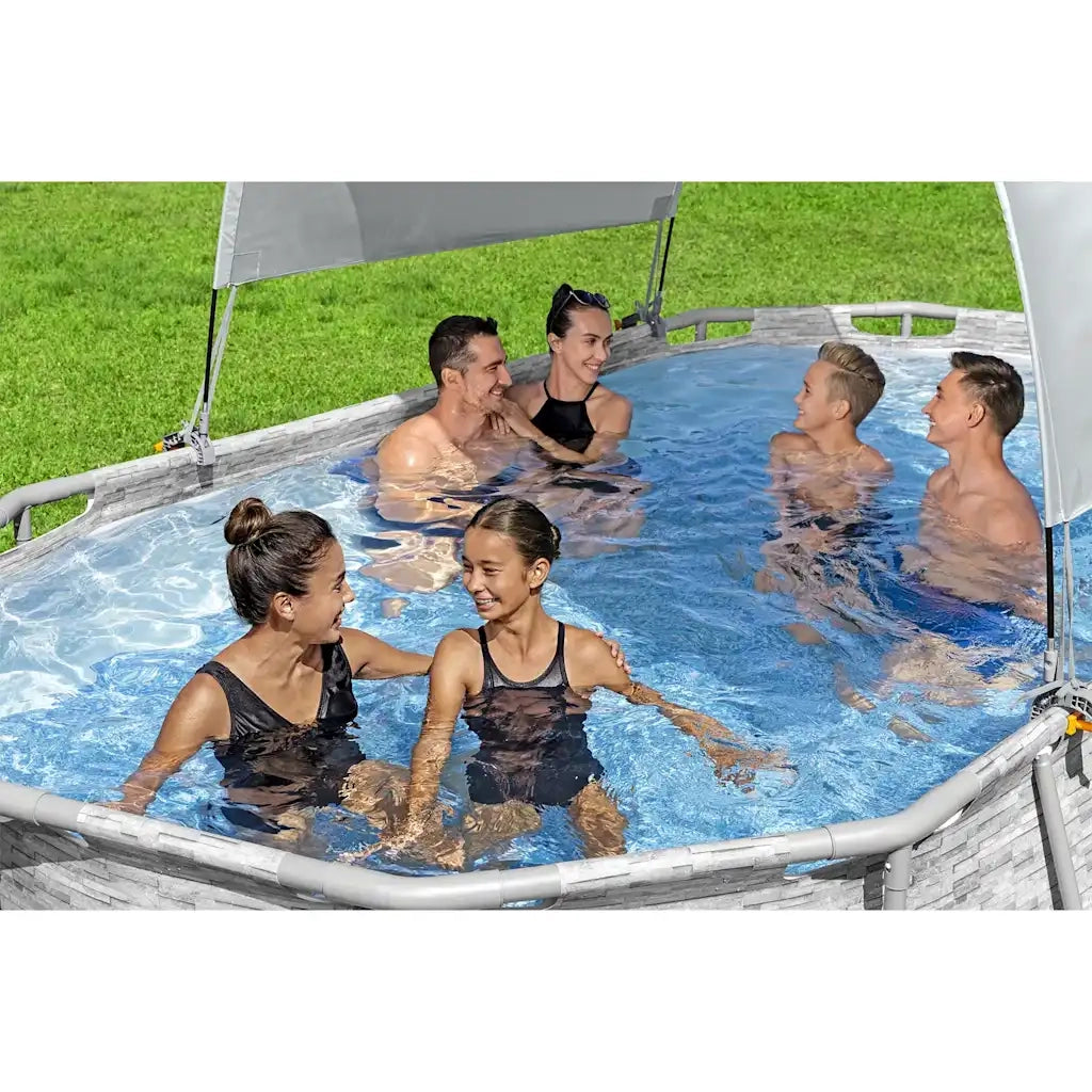 Bestway Tettoia per Piscina Fuori Terra Biancocod mxl 79532
