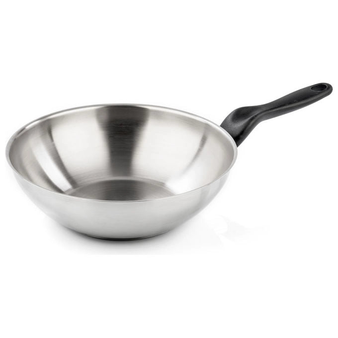 Barazzoni Saltapasta-Wok Le Inoxidabili 28cm Acciaio Inox Made in Italy