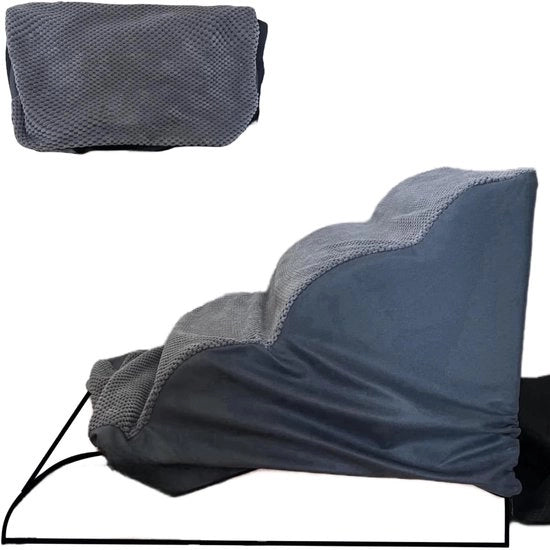 Hoes di ricambio per scale per cani a 4 gradini, 50 cm, adatto per scale per cani in gomma epossidica a 4 gradini (solo per scale per cani Trhillsbrad), dimensioni compatibili: 40 x 70 x 43 cm H, grigio