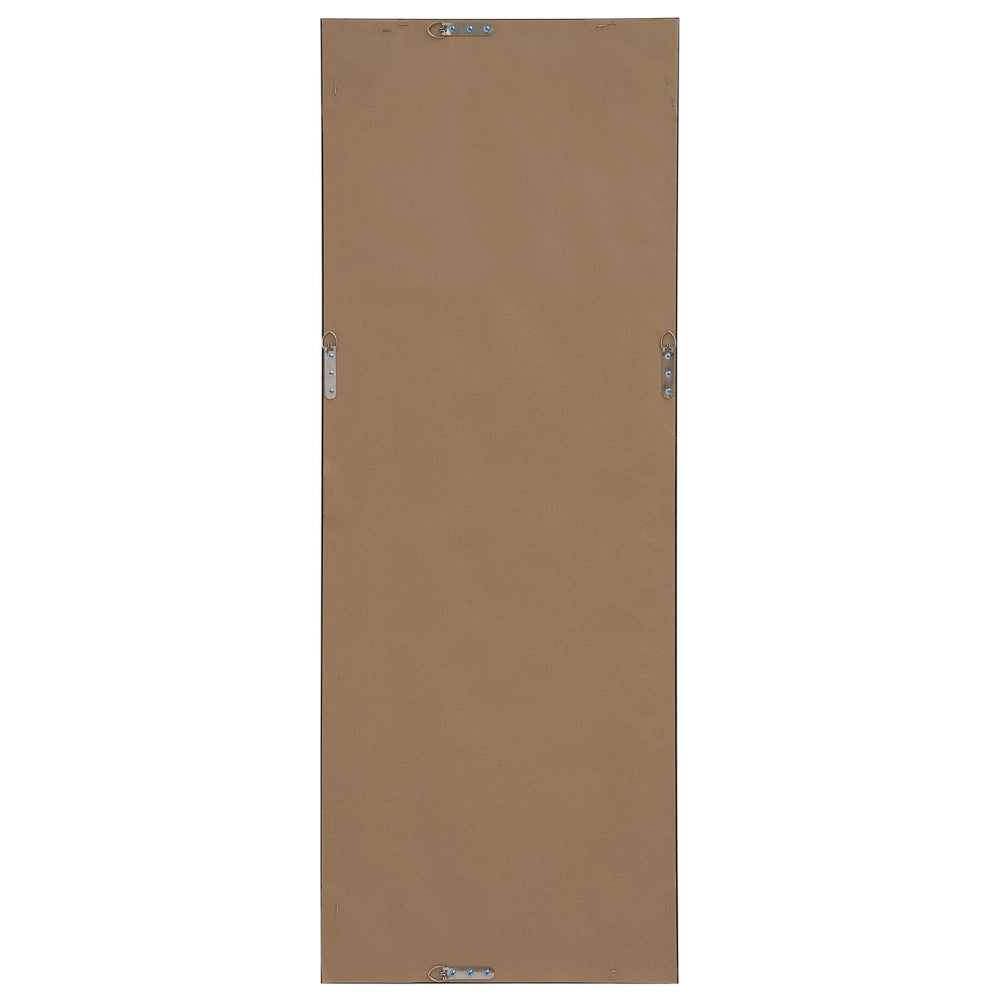 Specchio da Parete in Ottone da Appendere 50 x 130 cm Rettangolare Moderno Vintage