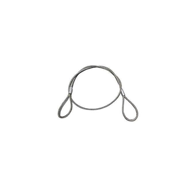 BLINKY 907042 Tiranti in Acciaio Due Asole con Fune a 114 Fili Mm 12 x 2 Mt colore Acciaio