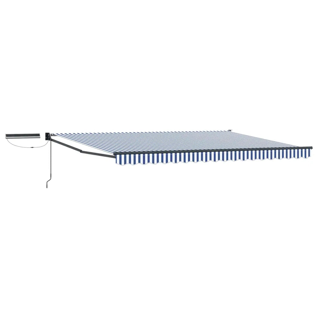Tettuccio Elettrico Retrattile Blu, Bianco, Antracite 4,5 × 3 m 3420158