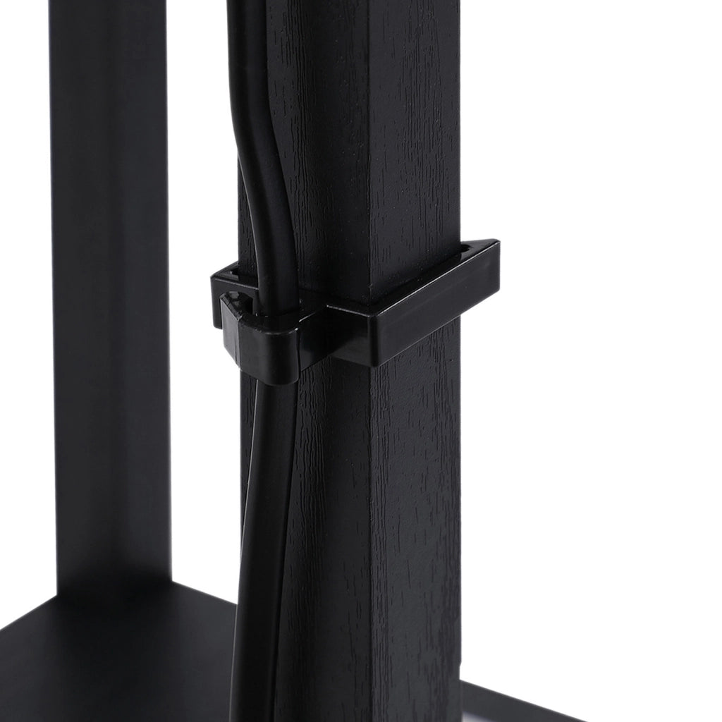 Lampadario Scaffale Libreria ¨C zephmum ¨C MDF Nero 26x26x160 cm