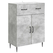 Credenza con cassetto Grigio Cemento 66 x 34,5 x 89,5 cm