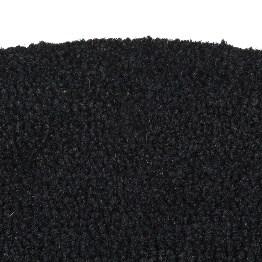 Zerbino Naturale Nero Mezzo Rotondo 40x60 cm Fibra di Cocco