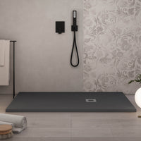 Piatto Doccia 90x100 cm in Pietra Bonussi Everest Antracite