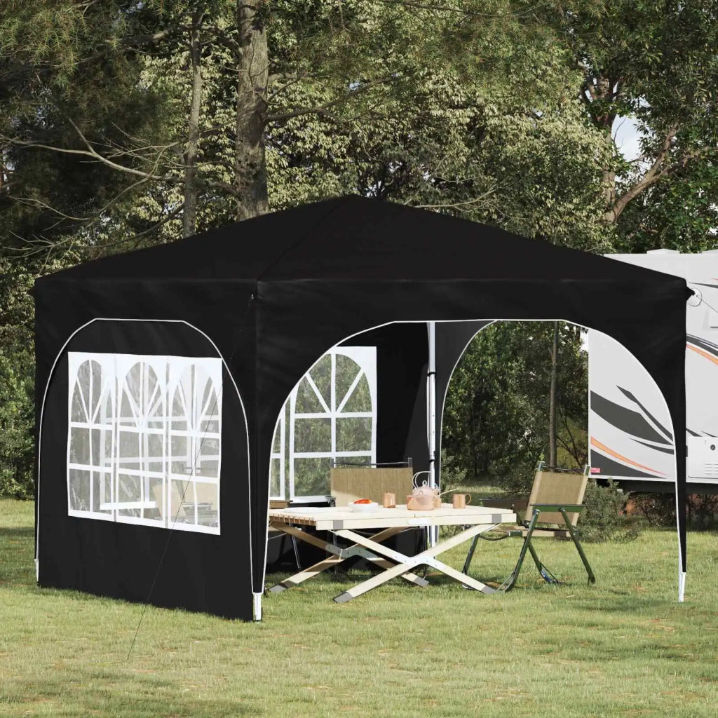 Tenda per feste a pop-up 290 x 290 x 245 cm Nero 42019865