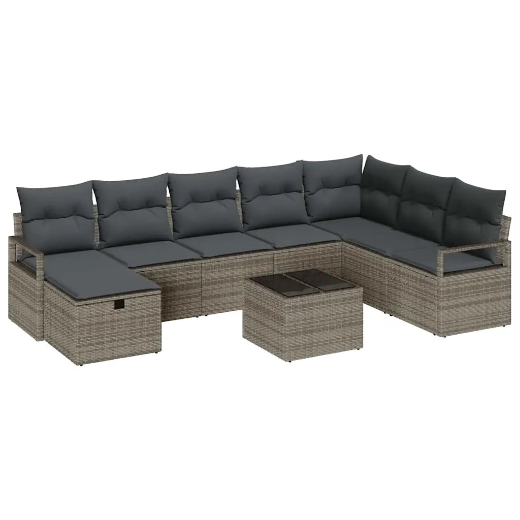 Set di divani con cuscino 6 pcs polyrattan