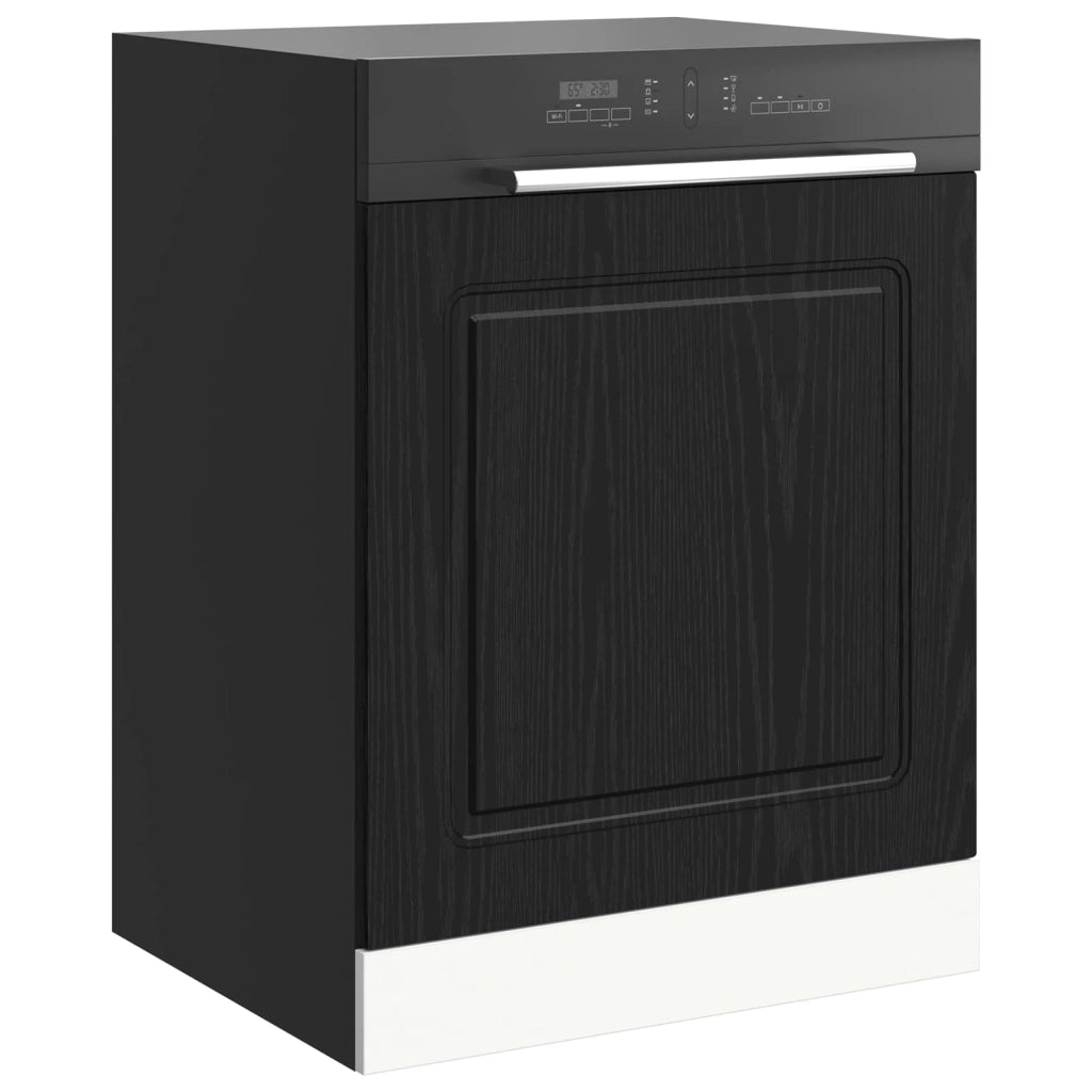 Pannello lavastoviglie Kalmar Rovere Nero 60 x 1,5 x 57 cm