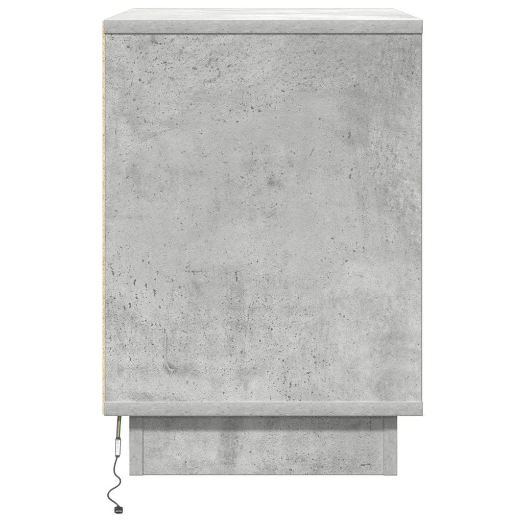 Armadio da Notte 2 pcs Grigio cemento 50 x 34,5 x 50 cm. 869585