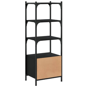 Libreria a 3 Ripiani Nera 41x30x109,5 cm in Legno Multistrato 838998