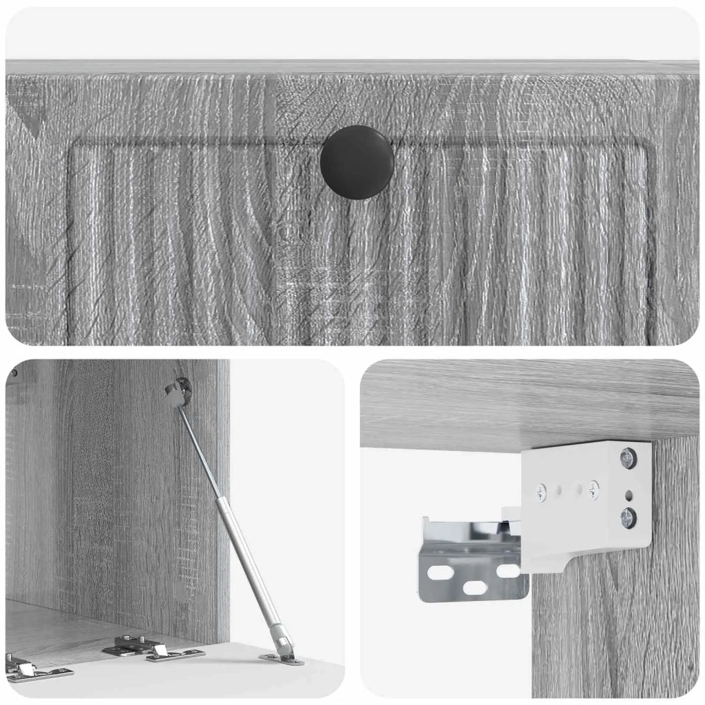 Mobile Porta TV da Muro Grigio Sonoma 59,5 x 41 x 30 cm 898001