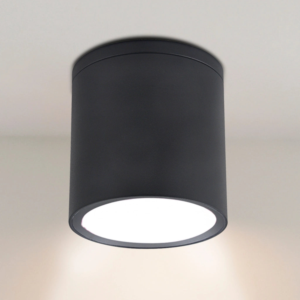 Faretto soffitto esterno IP54 GU10 nero Polux Ohio