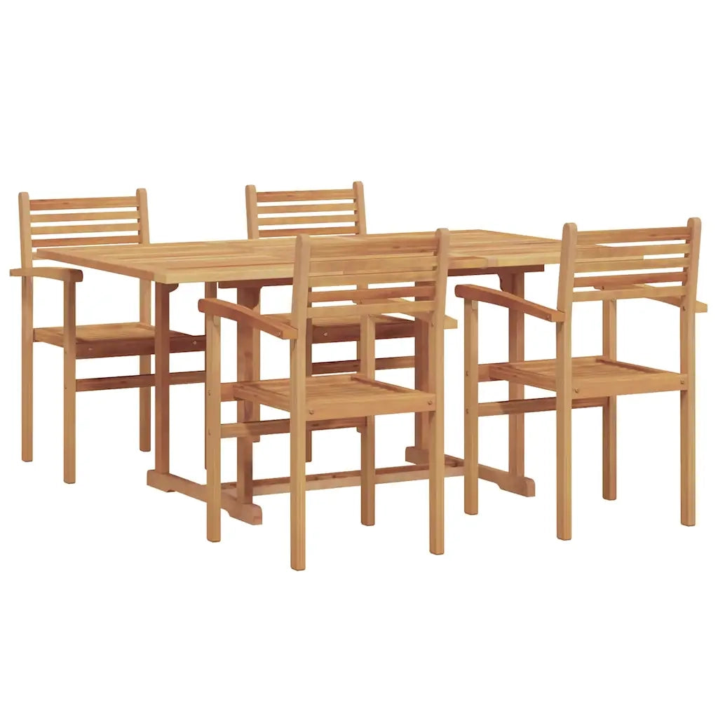 Set da Pranzo per Giardino 5 pcs Naturale 3375774