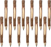 12 Stucchi di Matite in Legno, Regalo Ecocompatibile, Matite di Grafite con Aspetto di Taglialegna per Feste e Regali Personalizzati