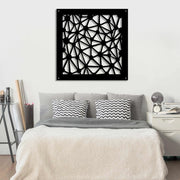 ATOM - Pannello in PVC traforato - Parasole Colore: nero, Misura: 98x98 cm