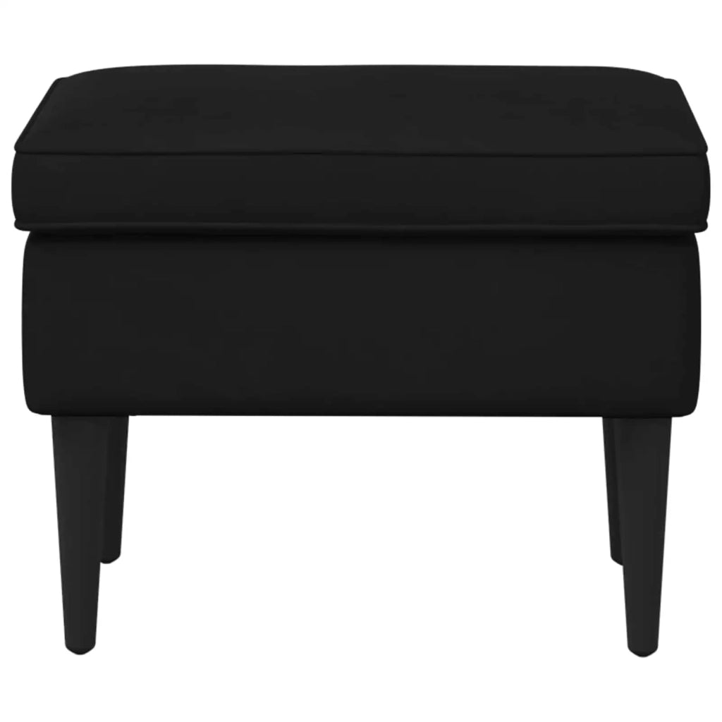 Poggiapiedi Nero 55 x 35 x 41 cm Velluto