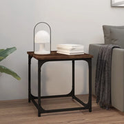 Tavolino da Salotto Rovere Fumo 40x40x40cm in Legno Multistrato 823289