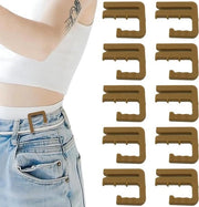 Tessitori per jeans senza chiodi, regolabili, marrone, 10 pezzi - Tessitori adattabili senza cuciture