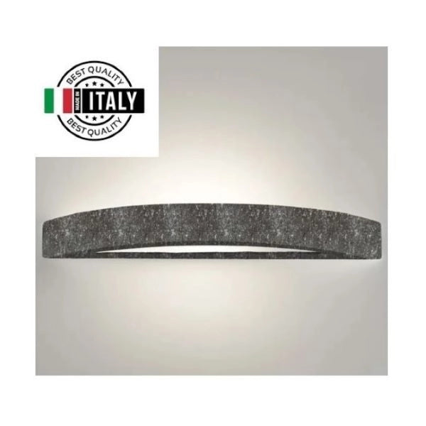 APPLIQUE DA PARETE FINITURA PIETRA NERA 1XE27 ERIDA BELFIORE