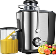 Centrifuga per verdure e frutta 600 W - funzione antiscivolo e antigrumoso - accetta verdure e frutta intere - diametro di ingresso 65 mm - 2 velocità - inclusa ricetta - centrifuga per verdure e frutta facile da usare