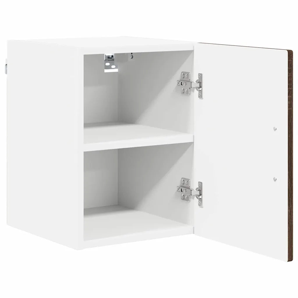 Mobile da cucina con porta 2 pz-Set di 2 Armadio da cucina Rovere Marrone 30 x 31 x 40 cm