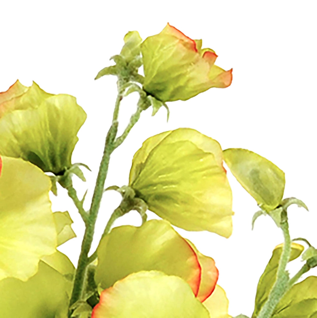 Set 4 Fiori Artificiali di Pisello Altezza 67 cm Verde