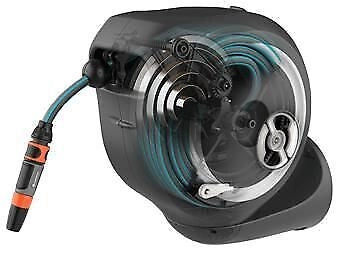 Gardena RollUp Rocchetto montato a muro Automatico Nero, Grigio