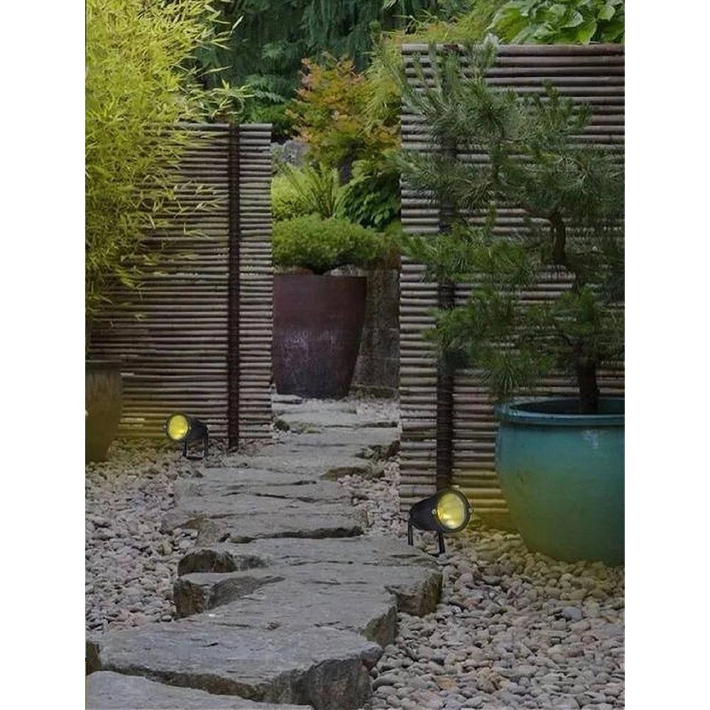 Trade Shop - Faretto Led Cob 5 W Picchetto Esterno Giardino Es06 Luce 4000k 6500k 3000k Verde -
