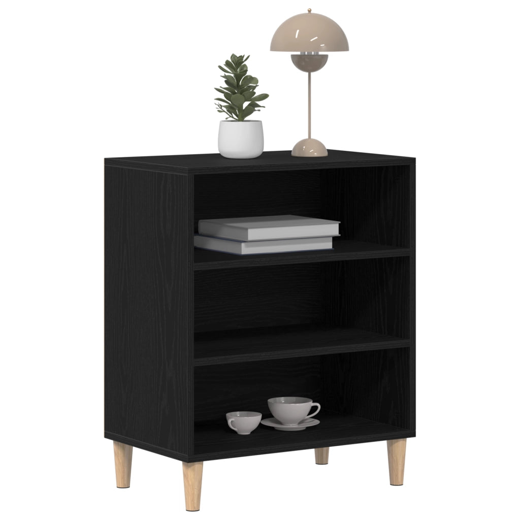 Sideboard  in Rovere Nero 57x35x70 cm in Legno ingegnerizzato