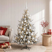 Albero di Natale artificiale con palline 150 cm 150 LED 3466072