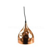Trade Shop - Lampadario Pendente Lampada A Sospensione In Metallo Cono Oro Rosa Rame Vt-8170 -