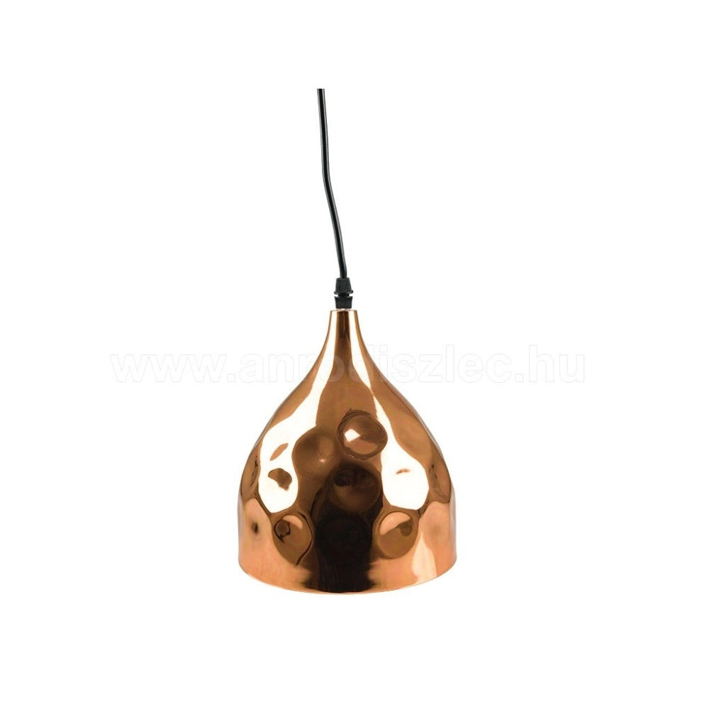 Trade Shop - Lampadario Pendente Lampada A Sospensione In Metallo Cono Oro Rosa Rame Vt-8170 -