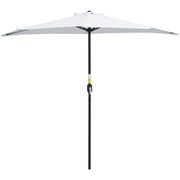 Ombrellone da balcone ? 2,6 m ¨C zephmum ¨C crema, acciaio, poliestere
