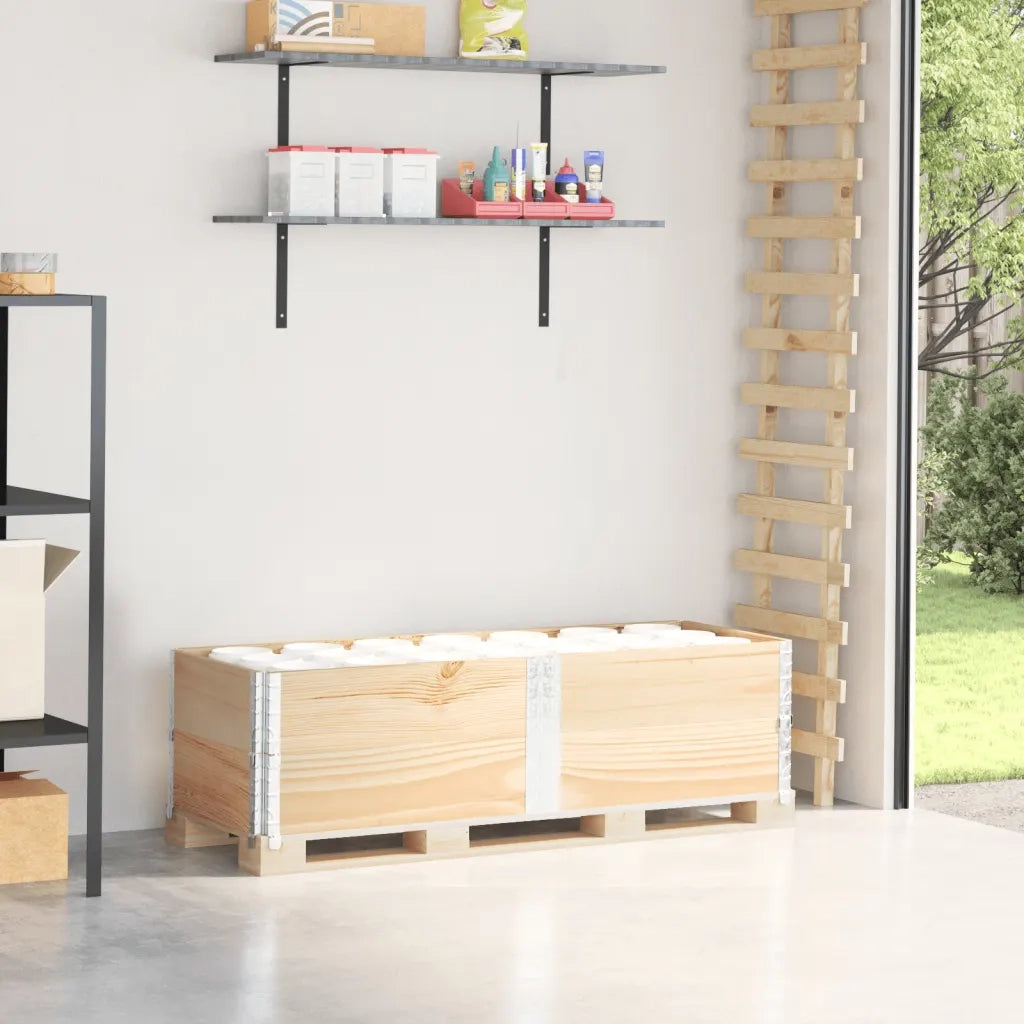 vidaXL Paretali per Pallet 2 pz 150x50 cm in Legno Massello di Pino