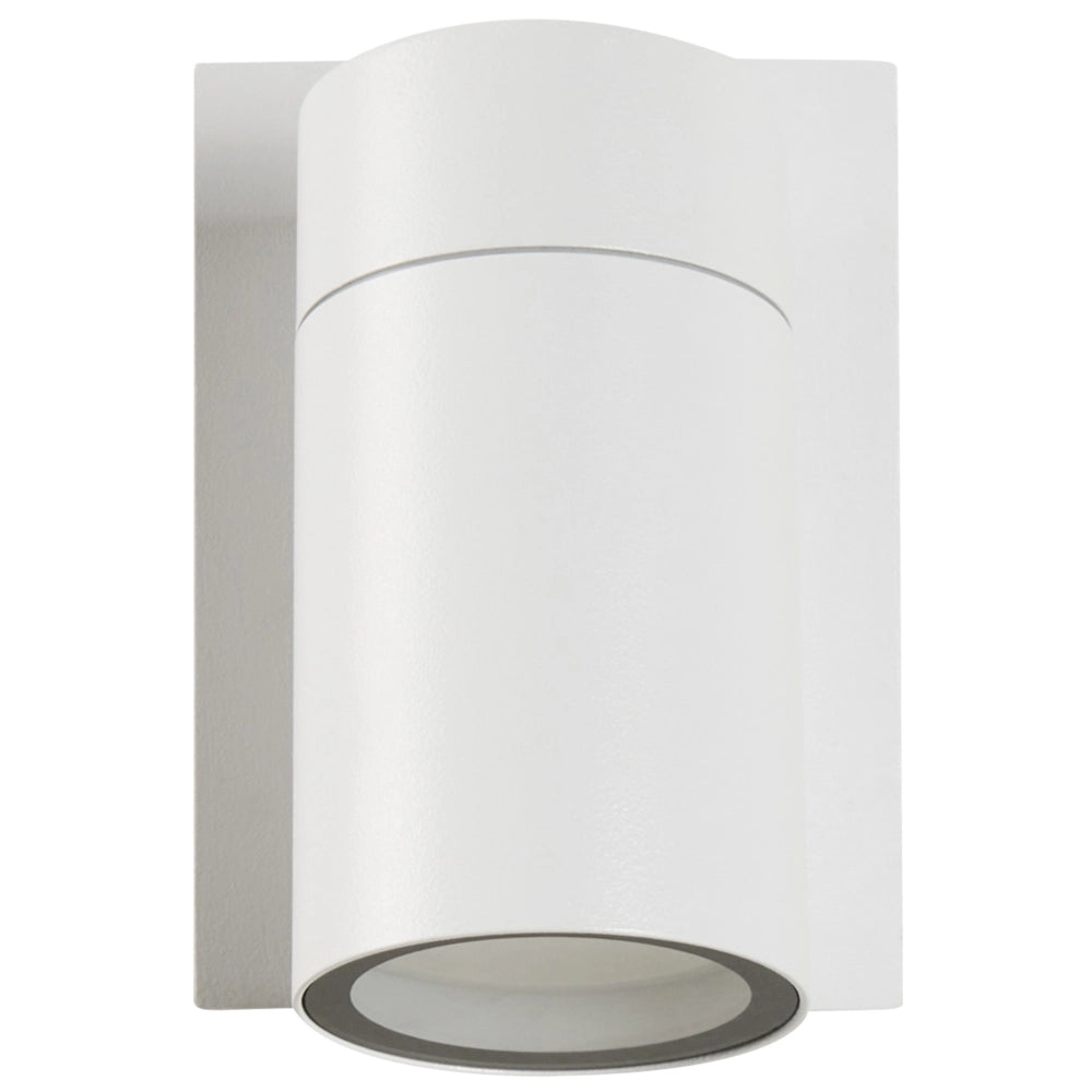 Set di 2 lampade da parete per esterni alluminio bianco illuminazione moderna per esterni, alluminio