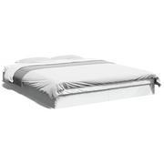 Letto matrimoniale | Letto per adulti | Giroletto senza Materasso Bianco 160x200cm in Legno Multistrato
