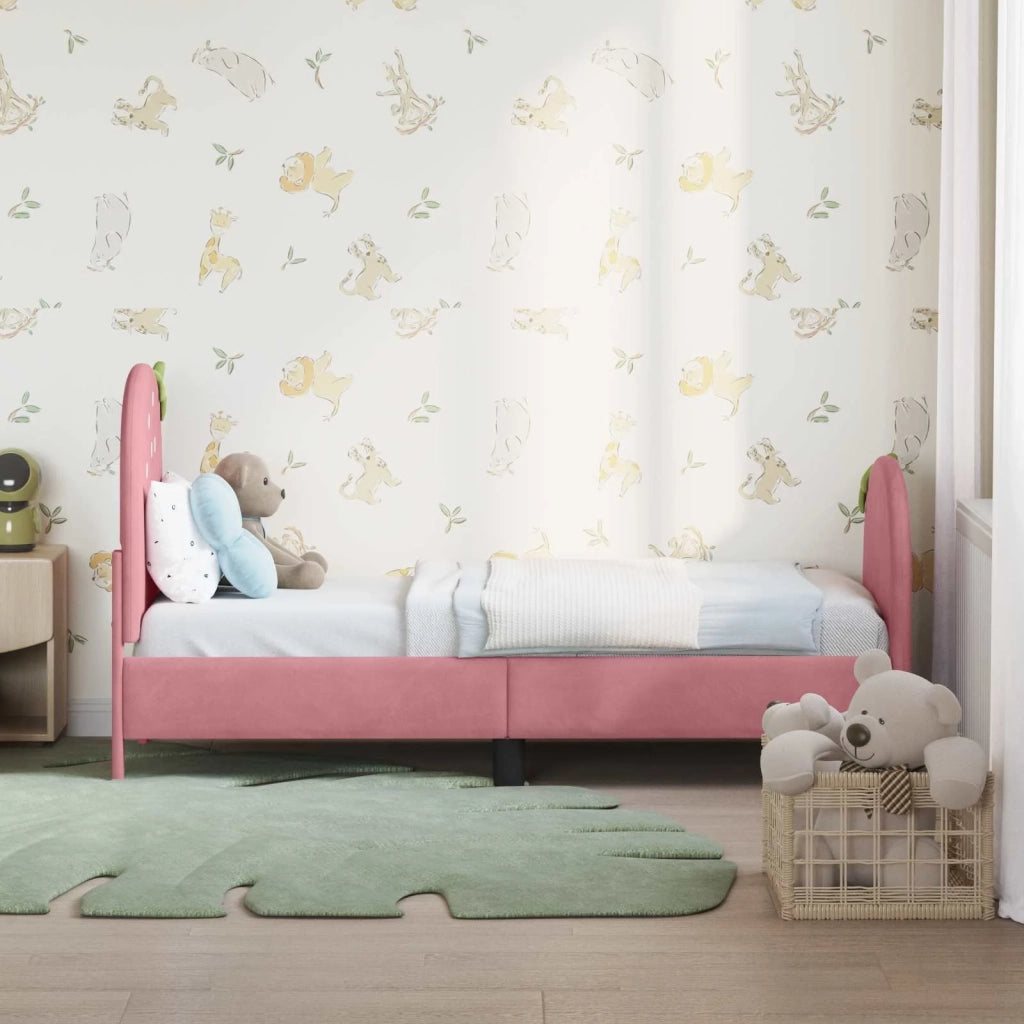Struttura letto per bambini con testata-Giroletto per bambini Rosa 70 x 140 cm 147632
