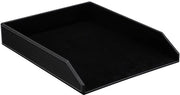 Borsa per lettere in pelle A4 - organizzazione elegante - nera - pelle in PVC - ideale per ufficio e casa - modello pratico