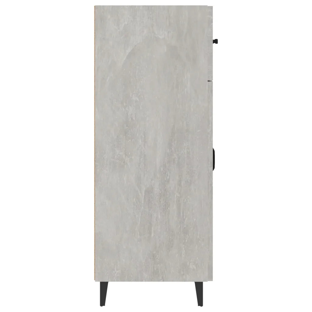 Credenza Grigio Cemento 69,5x34x90 cm in Legno Multistrato 812199